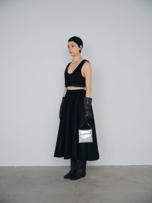 lamb wool bustier